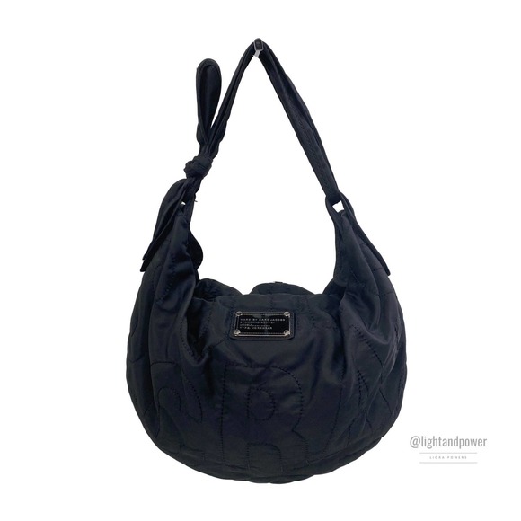 Marc By Marc Jacobs Handbags - Marc by Marc Jacobs Black Quilted Nylon Hobo EUC